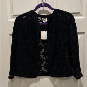 Elegant Anne Klein Black Lace Women's Jacket